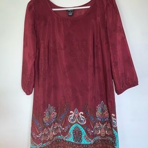 Burgundy Dress